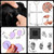 9 Pcs Heavy Metal Rocker Costumes, Retro Rock Star Wig Outfit Accessories