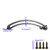 UTALIND 2 Pairs Bronze Lid Support Hinges, Bronze Left and Right Side