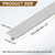 uxcell 2.9ft x 0.31" t Molding Floor Transition Strips, Aluminium Alloy Vinyl Flooring Gap Trim for Joining Laminate Planks Tiles Floor Gaps, Gray