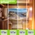 Leisure LED RV LED Ceiling Light 11" x 5" Fixture 700 Lumen with Slide Dimmer Switch Interior Lighting for Car/RV/Trailer/Camper/Boat DC 12V 3000-6000K (1 Pack)