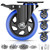 Caster Wheels Heavy Duty 5" Locking Casters with Brakes 4 Pack