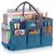 JJRING Large Art Supply Storage Tote Bag With Mesh Pockets, Green