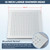 NeierThodore 12" LED Square Rainfall Shower Head Brushed Nickel Top Sprayer Shower Head Wall/Ceiling Mounted