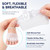 Alignura 3 in 1 Pro Toe Straighteners, Silicone Toe Separators, Transparent