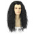 Wallden Hair Black Long Curly Wig for Women and Men Fluffy Mad Funny Wigs for Movie Cosplay Costume Party Halloween（Black）