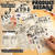 70Pcs 80th Birthday Party Games Born In 1946 Fun 1946 Trivia Music Slang Books Game Double-Sided Game Cards Vintage 80th Birthday Party Supplies for 80 Year Old Activity Anniversary Class Reunion