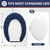 BAAHRNOM Microfiber Elongated Toilet Seat Cover 19.5"x 15" Machine Washable
