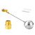 GASHER 1PCS 1" 304 Stainless Steel Float Ball Valve with 1"G Female x 1"NPT Male Adapter, DN25 Adjustable Water Tank Float Ball Valve for Stock Tank Pool Water Level Control