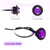 KEING 10 Pack Sealed Waterproof Mini Round 3/4 Inch Purple LED Marker Lights Signal Light 12V for Trailer Truck Bus Pickup Van ATV RV Lorry Caravan, 5 Years Warranty