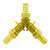Metaland Brass 3 Way Shut-Off Valve, 5/16" Hose Barb Y Shaped Ball Valve