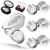 SEEWEY 10 Pcs 40x Metal Jewelers Loupe Magnifier with Light Illuminated LED Magnifying Glass 10x 20x 30x Jewelry Eye Loop Folding Pocket Magnifying Glass with Tweezers for Close Work Stamps Coins