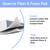 SheeChung 12.5"x32" Small Ironing Board Cover and Pad,Extra Thick Padding