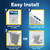 Filtrete 16x25x1 Air Filter MERV 5, 6-Pack AC Furnace HVAC, MPR 300 Basic Dust Defense, Pleated Electrostatic, Removes Lint