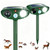 2026 Sonic Fortress Pro Deer Repellent,Cat Deterrent Squirrel Rabbit Racoon Repellent Ultrasonic Outdoor Solar Repeller with Flashing Light,Waterproof Garden Repellent for Animals Dogs Foxes Skunks