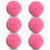HPWFHPLF 6 PCS Precut Tennis Balls for Walkers, Heavy Duty Long Lasting Glide Balls - Precut for Easy Installation, Universal Felt Pads for Walker Legs & Furniture, Floor Protectors (Pink)