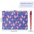 SKYDUE Accordion File Organizer, Floral Expanding File Folders with 5 Pockets, Cute Document Organizer for Paper Storage, School Office & Hospital Supplies Letter/A4 Size Periwinkle Blue