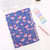 SKYDUE Accordion File Organizer, Floral Expanding File Folders with 5 Pockets, Cute Document Organizer for Paper Storage, School Office & Hospital Supplies Letter/A4 Size Periwinkle Blue