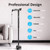 HEALTHBAZAAR Walking Cane for Men & Women with LED Light - Self Standing Pivot Cane, Adjustable, Lightweight, Folding Walking Sticks for Seniors & Adults with Wrist Strap, Travel Bag