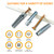 YZTONGPAO M6 Tree Shaped Steel Hollow Wall Anchor with Screws,Loose Hinge Hole Repair Kit for Concrete Wall, Metal Expansion Bolt for Drywall(200 Pcs)