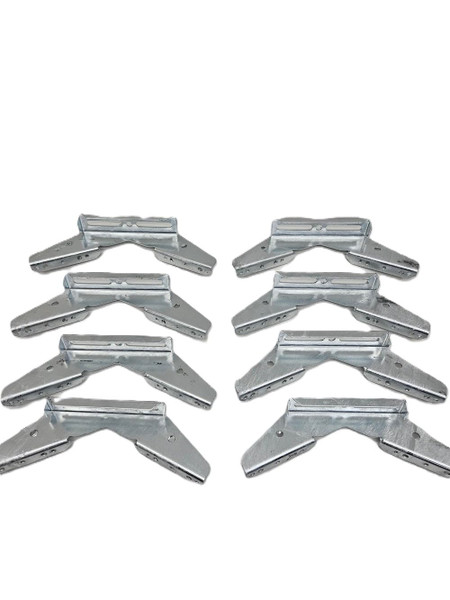 CTW V-Wing Bunk Bolster Brackets for Pontoon Boat Trailer, 8 Pack