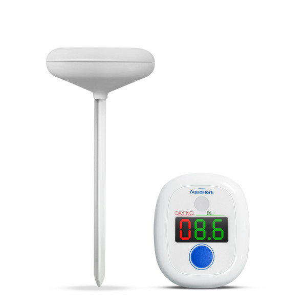 AquaHorti AH-20 DLI Meter Sunlight Calculator Daily Light Integral Record MOL/(㎡d) for 10 Days
