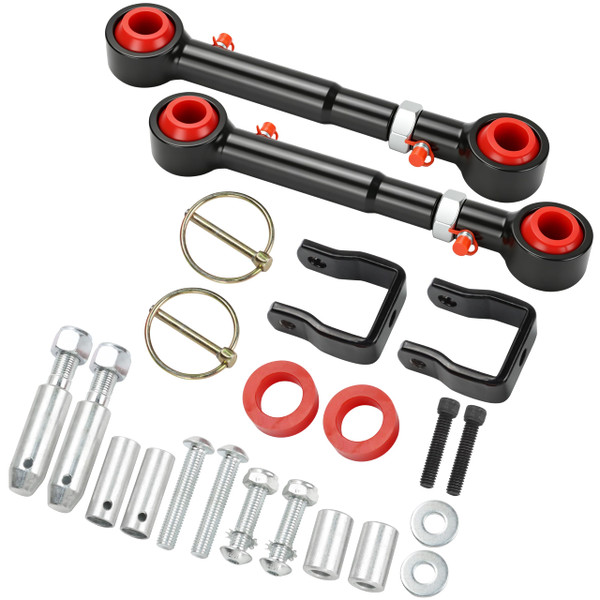 2.5" - 6" Lift Front Sway Bar Quicker Disconnect System for 1998-2006 Jeep Wrangler TJ & 1984-2001 Cherokee XJ, High Performance Off-Road Suspension Upgrade