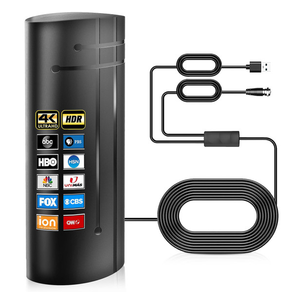 Mingtak 2026 Upgraded TV Antenna Indoor Outdoor, 3200+ Miles Range Amplified Digital TV Antenna for SmartTV and All OlderTV - 36ft HD Cable - 300+ Channels - Support 4K 8K 1080p and Other Resolutions