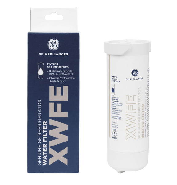 GE XWFE™ Refrigerator Water Filter, Genuine Filter, Guaranteed Fit, 1-pack