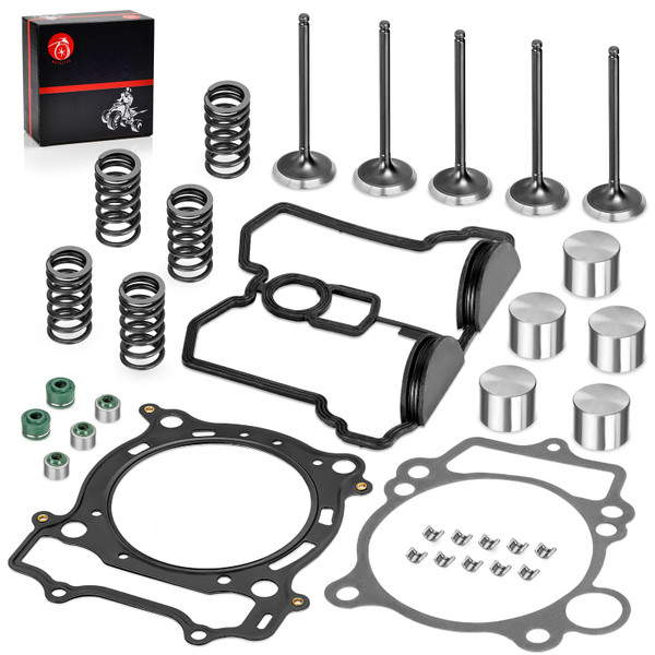 Cylinder Head Exhaust Intake Valve & Spring Gasket Kit for YFZ450 WR450F