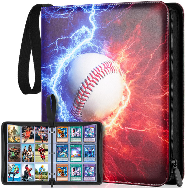 900 Pocket Baseball Card Binder, 9 Pocket Trading Card Album