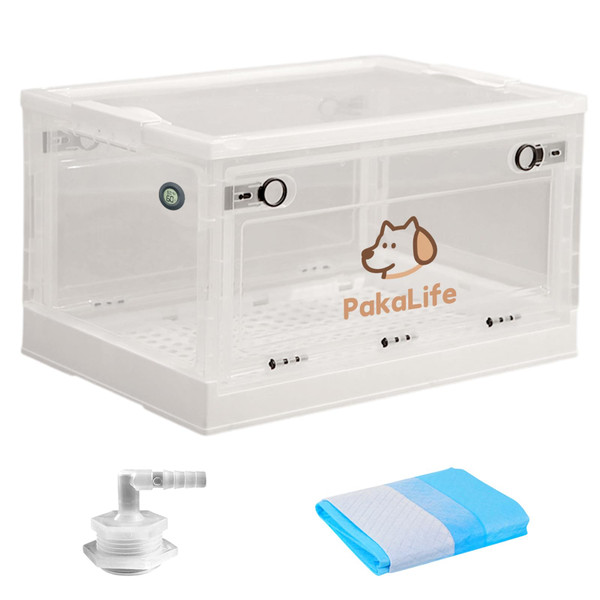 PakaLife Portable Atomization Tank Cat&Dog for Pet Cage,Dog&Cat Inhaler,Puppy Incubator&Cat Nebulizer,Built-in Ventilation for Pets Up to 30lbs(Large)