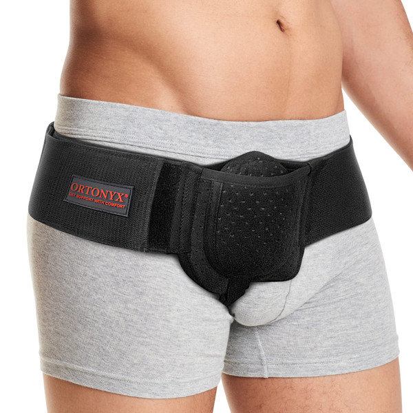 ORTONYX Inguinal Hernia Belt for Men and Women/Removable Compression Pad