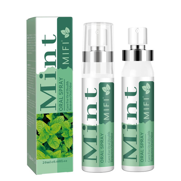 PEGO Breath Spray, Oral Breath Freshener, Mint Flavor, Portable 2‑Pack
