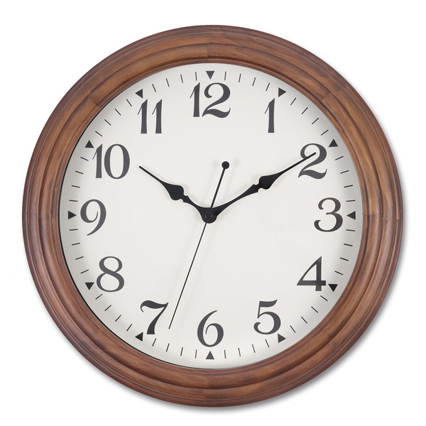 Vigorwise 14 Inch Wood Wall Clock Retro Wooden Wall Clocks Battery Operated