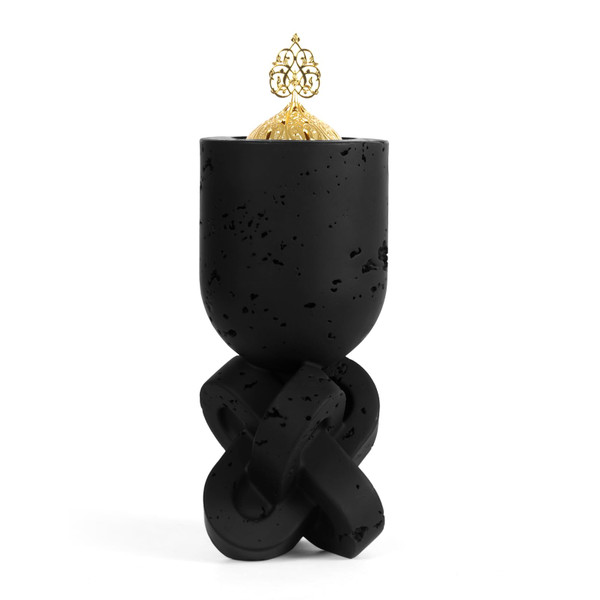 TERSCHELLING Frankincense Resin Incense Burner,Bakhoor Burner,Charcoal Incense Burner, 11.02Inches Tall Incense Censer - for Meditation,Yoga,Spa Aromatherapy,Office,House Warming Gifts& Home Decor