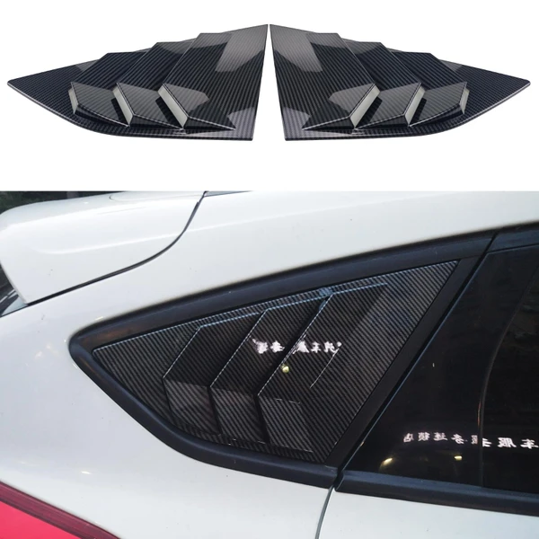 for Ford Focus ST RS MK3 SE Hatchback 2012-2018 Rear Side Window Louvers