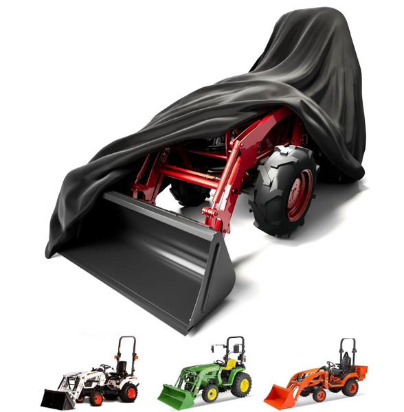 Tractor Cover,Tractor Covers Waterproof Heavy Duty,Tractor Cover Replace for Kubota,Universal Fits Most Compact Utility Tractors with Backhoe, Dustproof(189 L x 76 W x 86 H in)