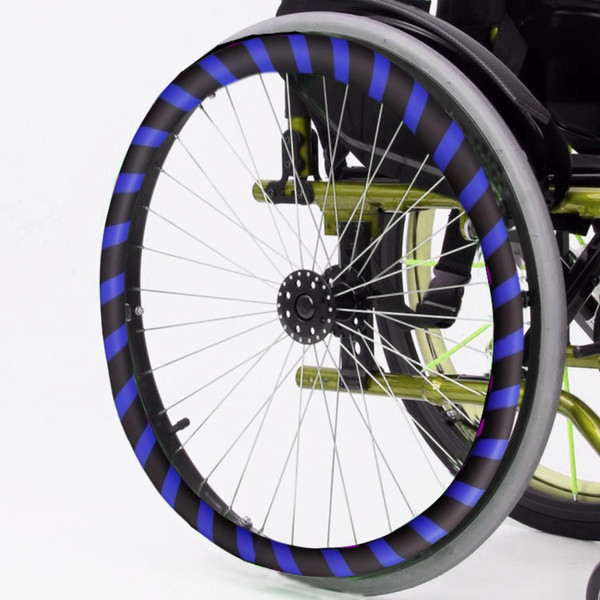 C,20in,Wheelchair Hand Push Rim Covers, 20Inch Silicone Non Slip Wear Resistant Hand Push Cover, for Improve Grip and Traction