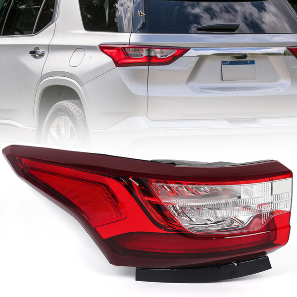 Huray Left LED Outer Tail Light Assembly for Chevy Traverse 2018-2021