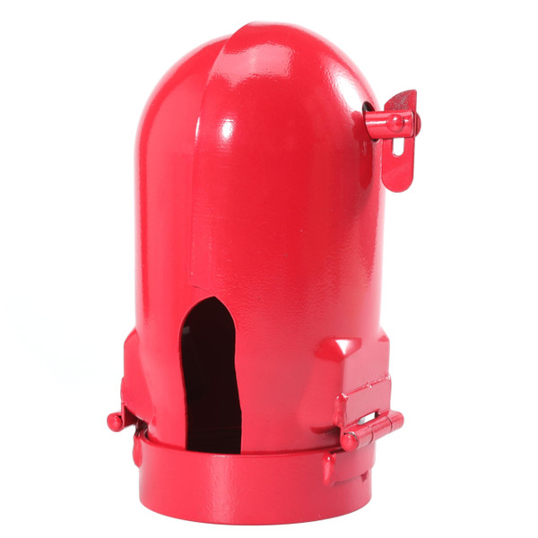 Acetylene Cylinder Regulator Protector Safety Cap High Pressure Gas Cylinder Tank Valve Protection Cap 3-1/8 x 11 Fall-Proof Design Compatible with GT-11, Red