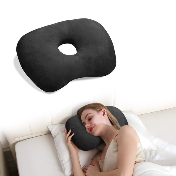 Swaycy Ear Piercing Hole Pillow for CNH Side Sleepers & Pressure Sores