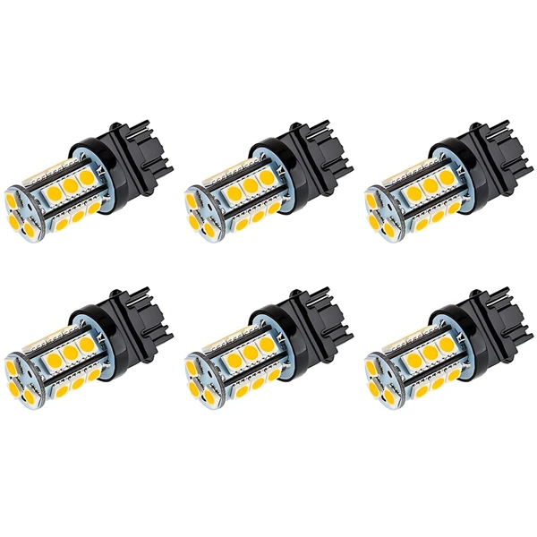 Makergroup S8 3156 Wedge Base LED Light Bulb 12V Low Voltage 3Watt Warm White 2700K-3000K for Outdoor Landscape Lighting Pathlights 6-Pack