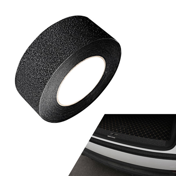 Qurbuns Anti-Slip Car Door Entry Guard, 16.4 FT Scratch-Resistant Auto Door Sill Protector Tape, DIY Rear Trunk Edge Protection Strip, Universal for Most Cars (Black)