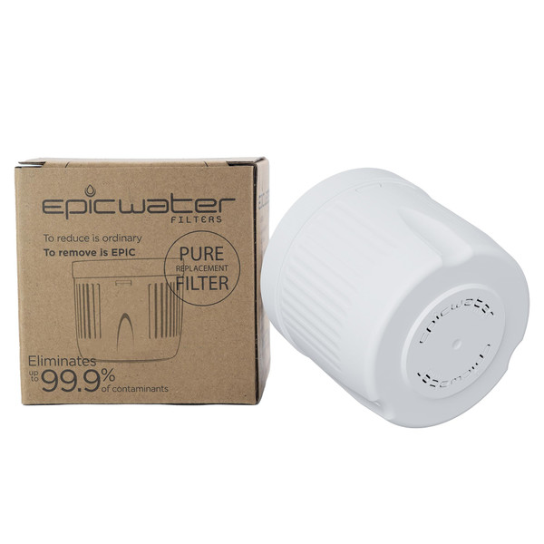 Epic Water Filters Pure REPLACEMENT Compatible with Epic Pure Water Pitcher/Removes Fluoride, Lead, Forever Chemicals, Heavy Metals, Industrial Pollutants/Filters 100 Gallons (1, Pure Standard)