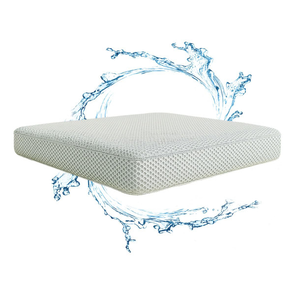 Gwremzlox Shower Seat Cushion,Thickened Shower Chair Cushion 4D Air Fiber Material,Machine Washable and Fast Drying Suitable for Shower Seats Bathtub Baths, Poolside Scenes，Light Gray
