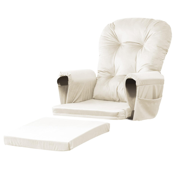 5PCS Glider Rocker Replacement Cushions Set with Ottoman Cushion