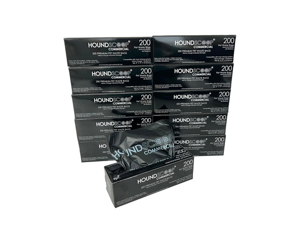 Houndscoop® 2000 Ct Pet Waste Bags on Roll for Poop Station Dispensers