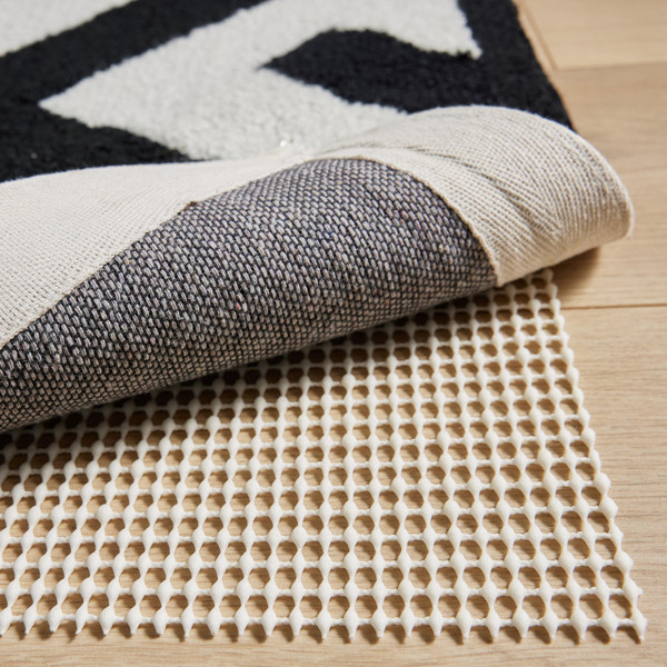 GORILLA GRIP® Slip Resistant Rug Pads for Hardwood Floor, 2x6 Cream
