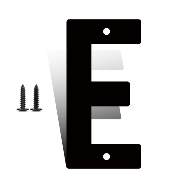28 Inch Large Metal Letters, Metal House Letters, Modern Black House Address Letter for Outside, Outdoor Address Letter for Apartment Home Street Office (E)