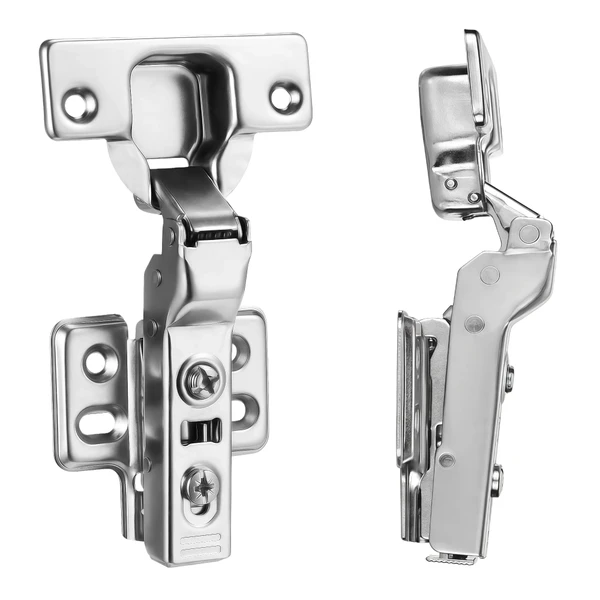 Luokim 2Pcs Frameless Soft Close Half Overlay Cabinet Hinges